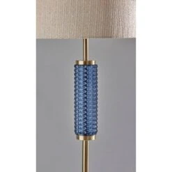 Glass Delilah Floor Lamp Antique Brass/Blue - Adesso 11 Glass Delilah Floor Lamp Antique Brass/Blue - Adesso -Adesso GUEST 365e2d1d c729 4cdf b1d3 1dfbc3051f54
