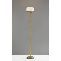 Jessica 300W Torchiere Antique Brass - Adesso -Adesso GUEST 372476c9 0bcc 4d95 842c f098390694c5