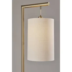 Reggie Floor Lamp Antique Brass - Adesso -Adesso GUEST 37ef45b9 910a 4417 9843 9401fc1c2023