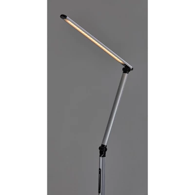 Lennox Floor Lamp (Includes LED Light Bulb) Black - Adesso 5 Lennox Floor Lamp (Includes LED Light Bulb) Black - Adesso - Image 3