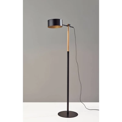 Dylan Floor Lamp Natural Wood/Black - Adesso 4 Dylan Floor Lamp Natural Wood/Black - Adesso - Image 2
