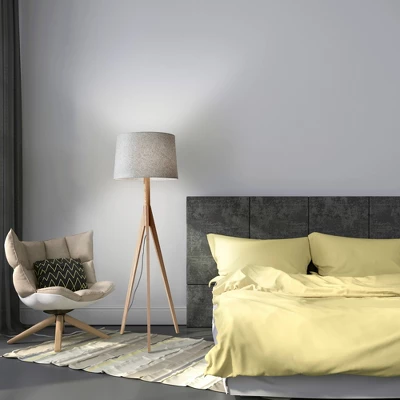 Eden Floor Lamp Natural - Adesso 3 Eden Floor Lamp Natural - Adesso