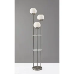 Bianca Shelf Floor Lamp Brushed Steel - Adesso 15 Bianca Shelf Floor Lamp Brushed Steel - Adesso -Adesso GUEST 3fb2720b b1c2 4c56 8fce fc83206944ad