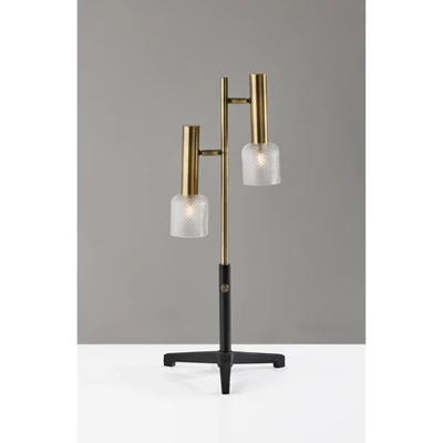 Melvin LED Table Lamp Antique Brass (Includes LED Light Bulb) Black - Adesso 5 Melvin LED Table Lamp Antique Brass (Includes LED Light Bulb) Black - Adesso - Image 3