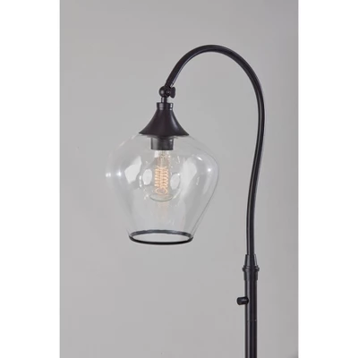 Bradford Floor Lamp (Includes Light Bulb) Dark Bronze - Adesso 4 Bradford Floor Lamp (Includes Light Bulb) Dark Bronze - Adesso - Image 2