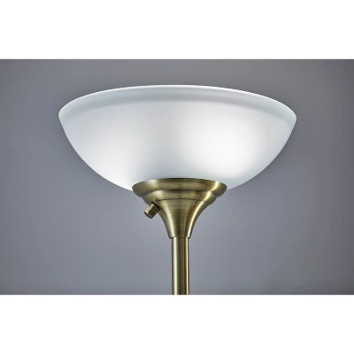 71" Bergen Collection Torchiere Black - Adesso 10 71" Bergen Collection Torchiere Black - Adesso - Image 8