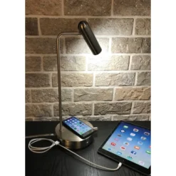16.5" Wireless Charging Table Lamp (Includes LED Light Bulb) Silver - Adesso 7 16.5" Wireless Charging Table Lamp (Includes LED Light Bulb) Silver - Adesso -Adesso GUEST 4a8b516c dd2b 4669 8391 c715b2bd21ad