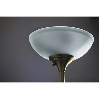 71" Bergen Collection Torchiere Black - Adesso 11 71" Bergen Collection Torchiere Black - Adesso - Image 9