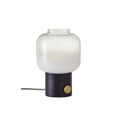 12" Lewis Table Lamp Matte Black - Adesso 4 12" Lewis Table Lamp Matte Black - Adesso - Image 2
