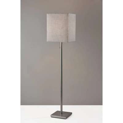 Estelle Floor Lamp Brushed Steel - Adesso 5 Estelle Floor Lamp Brushed Steel - Adesso - Image 3