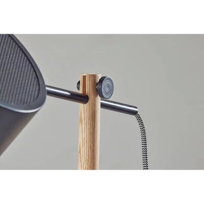 Dylan Floor Lamp Natural Wood/Black - Adesso 6 Dylan Floor Lamp Natural Wood/Black - Adesso - Image 4