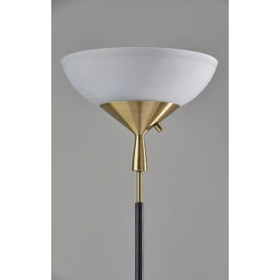 300W Noah Torchiere Black - Adesso 3 300W Noah Torchiere Black - Adesso