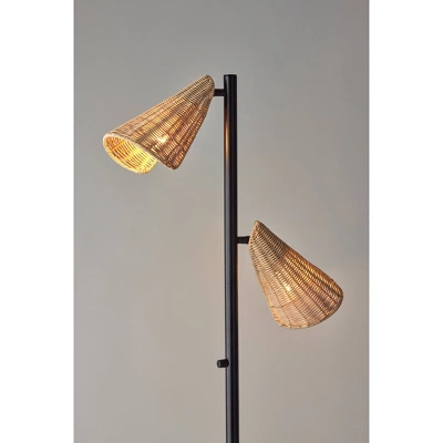Cove Tree Lamp Black - Adesso 3 Cove Tree Lamp Black - Adesso