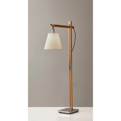 53" X 61" 3-way Walden Floor Lamp Camel - Adesso 5 53" X 61" 3-way Walden Floor Lamp Camel - Adesso - Image 3