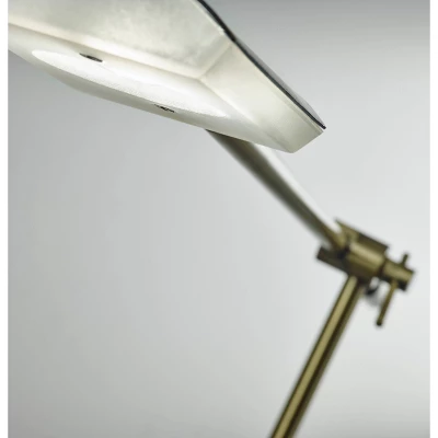 LED Vera Floor Lamp Antique Brass (Includes LED Light Bulb) - Adesso 8 LED Vera Floor Lamp Antique Brass (Includes LED Light Bulb) - Adesso - Image 6