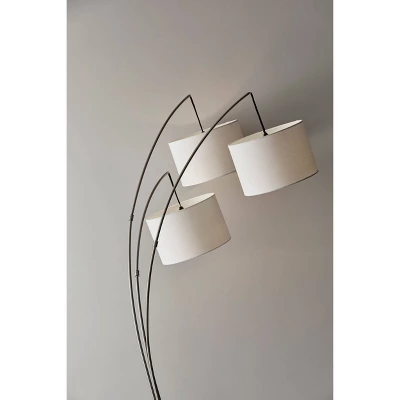 Trinity Arc Lamp Brushed Steel - Adesso 7 Trinity Arc Lamp Brushed Steel - Adesso - Image 5