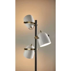 Casey Tree Lamp Black/White/Brass - Adesso 12 Casey Tree Lamp Black/White/Brass - Adesso -Adesso GUEST 60594cbe fa73 4640 b710 9af26216099c