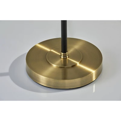 59" 3-way Bergen Floor Lamp Black - Adesso 7 59" 3-way Bergen Floor Lamp Black - Adesso - Image 5