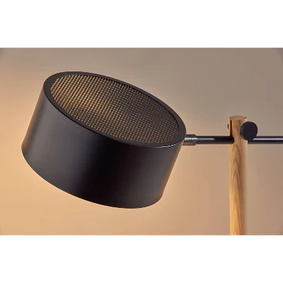Natural Wood Dylan Desk Lamp Black - Adesso 6 Natural Wood Dylan Desk Lamp Black - Adesso - Image 4