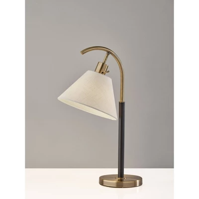 Jerome Table Lamp Black/Antique Brass - Adesso 3 Jerome Table Lamp Black/Antique Brass - Adesso
