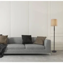 58" 3-way William Floor Lamp Black - Adesso 8 58" 3-way William Floor Lamp Black - Adesso -Adesso GUEST 6a1464ce 9438 49bc aa08 eefa3be42f31