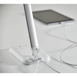 16.25" Lennox Multi-Function Desk Lamp (Includes LED Light Bulb) White - Adesso 16 16.25" Lennox Multi-Function Desk Lamp (Includes LED Light Bulb) White - Adesso -Adesso GUEST 6cb76956 c5c2 4a1e 9594 80c72e8deead