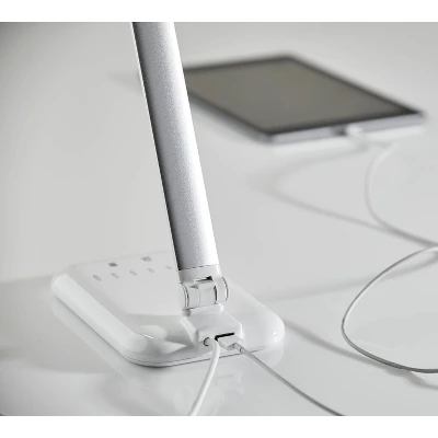16.25" Lennox Multi-Function Desk Lamp (Includes LED Light Bulb) White - Adesso 9 16.25" Lennox Multi-Function Desk Lamp (Includes LED Light Bulb) White - Adesso - Image 7