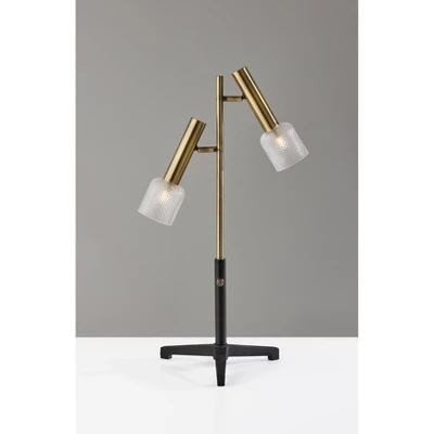 Melvin LED Table Lamp Antique Brass (Includes LED Light Bulb) Black - Adesso 6 Melvin LED Table Lamp Antique Brass (Includes LED Light Bulb) Black - Adesso - Image 4