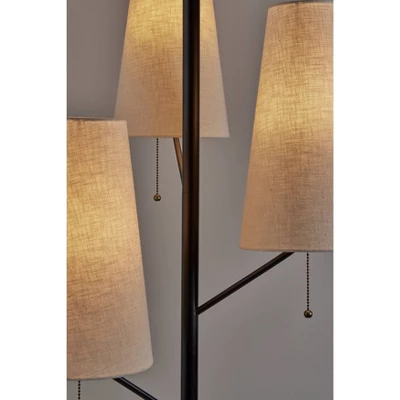 Daniel Floor Lamp Black - Adesso 5 Daniel Floor Lamp Black - Adesso - Image 3