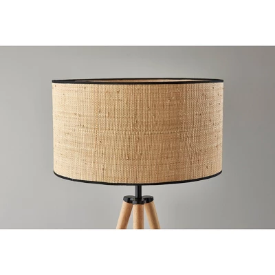 Jackson Floor Lamp Natural Wood - Adesso 4 Jackson Floor Lamp Natural Wood - Adesso - Image 2