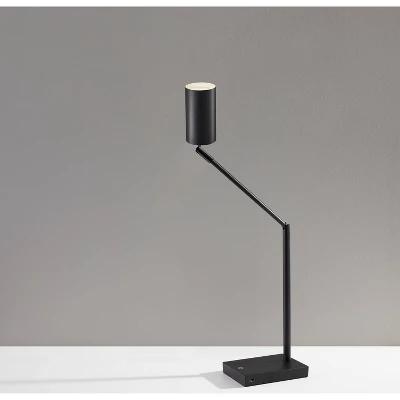 15.5" X 32.5" Colby Desk Lamp (Includes LED Light Bulb) Black - Adesso 4 15.5" X 32.5" Colby Desk Lamp (Includes LED Light Bulb) Black - Adesso - Image 2