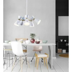 5-Head Oscar Pendant White - Adesso