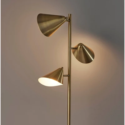 Hawthorne Tree Lamp Antique Brass - Adesso 5 Hawthorne Tree Lamp Antique Brass - Adesso - Image 3