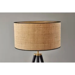 Adesso 30 Jackson Floor Lamp Black Wood - Adesso