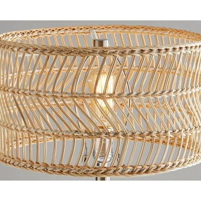 Cuba Teardrop Table Lamp (Includes Light Bulb) Clear/Natural - Adesso 4 Cuba Teardrop Table Lamp (Includes Light Bulb) Clear/Natural - Adesso - Image 2