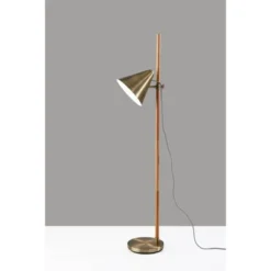Bryn Floor Lamp Natural Rubberwood Antique Brass - Adesso 14 Bryn Floor Lamp Natural Rubberwood Antique Brass - Adesso -Adesso GUEST 7577263c cf12 444f 88d7 08d83fd899b4
