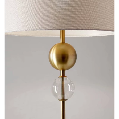 Chloe Floor Lamp Antique Brass - Adesso 5 Chloe Floor Lamp Antique Brass - Adesso - Image 3