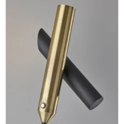 LED Vega Torchiere Black/Brass (Includes LED Light Bulb) - Adesso 16 LED Vega Torchiere Black/Brass (Includes LED Light Bulb) - Adesso -Adesso GUEST 77c4857b 4492 4db3 88fb d9c4199d303b