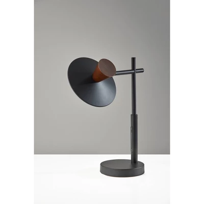 Elmore Table Lamp With Smart Switch Black (Includes LED Light Bulb) - Adesso 4 Elmore Table Lamp With Smart Switch Black (Includes LED Light Bulb) - Adesso - Image 2