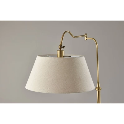 Rodeo Floor Lamp Antique Brass - Adesso 4 Rodeo Floor Lamp Antique Brass - Adesso - Image 2