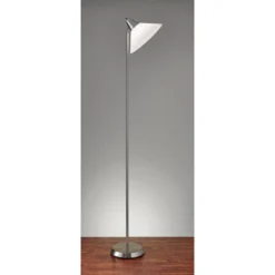 Swivel Torchiere Brushed Steel - Adesso -Adesso GUEST 7b97c918 fd7e 4ee5 8b0e 48fbc499167f