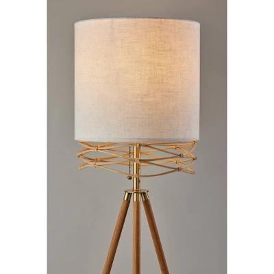 Melanie Floor Lamp Natural - Adesso 4 Melanie Floor Lamp Natural - Adesso - Image 2