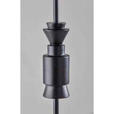Elton Rubber Wood Floor Lamp Black - Adesso 8 Elton Rubber Wood Floor Lamp Black - Adesso - Image 6