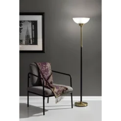 71" Bergen Collection Torchiere Black - Adesso 15 71" Bergen Collection Torchiere Black - Adesso -Adesso GUEST 7f37f265 0077 48e5 bea1 39c46d9541ca