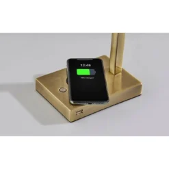 Aidan AdessoCharge LED Wireless Charging Desk Lamp (Includes LED Light Bulb) Antique Brass - Adesso 11 Aidan AdessoCharge LED Wireless Charging Desk Lamp (Includes LED Light Bulb) Antique Brass - Adesso -Adesso GUEST 80474ca0 68c9 4021 bec4 0fb434784875