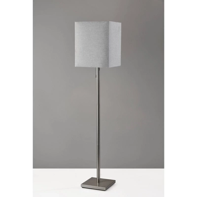 Estelle Floor Lamp Brushed Steel - Adesso 6 Estelle Floor Lamp Brushed Steel - Adesso - Image 4