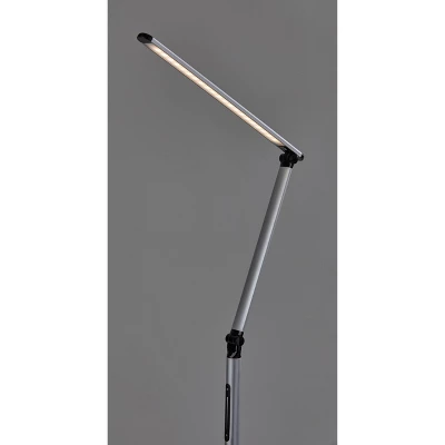 Lennox Floor Lamp (Includes LED Light Bulb) Black - Adesso 4 Lennox Floor Lamp (Includes LED Light Bulb) Black - Adesso - Image 2