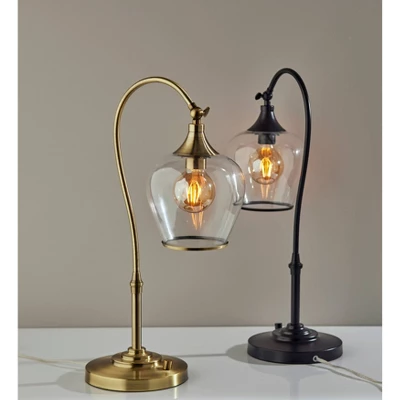 Bradford Desk Lamp (Includes Light Bulb) Dark Bronze - Adesso 5 Bradford Desk Lamp (Includes Light Bulb) Dark Bronze - Adesso - Image 3