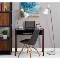 Oscar Floor Lamp White - Adesso