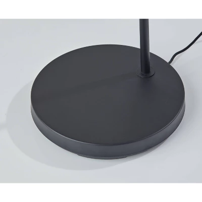 Roman Floor Lamp Black (Includes LED Light Bulb) - Adesso 6 Roman Floor Lamp Black (Includes LED Light Bulb) - Adesso - Image 4